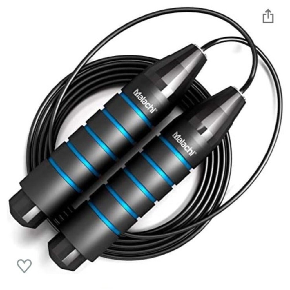 Jump Rope Tangle-Free Ball Bearing Speed Rope Cable Skipping Rope Adjustable B2
